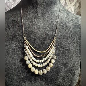 Handcrafted Labradorite Beaded Necklace Adjustable 20–24”Giftable